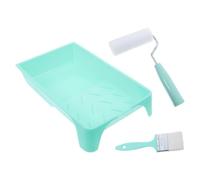 Ensemble de Rouleaux à Peinture Mini et Poignée Ergonomique | Kit Complet pour Murs Intérieurs et Peinture de Moulures, Plastique Solide, Accessoires Inclus pour Bricoleurs