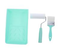Ensemble de Rouleaux à Peinture Multi-usages avec Bac Plastique | Kit Complet avec Mini Rouleau Mousse, Pinceau, Bac à Peinture, Réduit la Fatigue, pour Bricoleurs