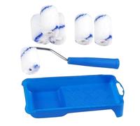 Ensemble de rouleaux de peinture - Ensemble d'outils portables faciles à régler | Kit de rouleau de peinture pour maison, intérieur, intérieur, extérieur, mur, plafond, porte d'armoire