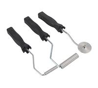 Ensemble de Rouleaux en Fibre de Verre Kit de Rouleau de Stratification D'outil de Truelle de Bulle de Fibre de Verre D'alliage D'aluminium de 3pcs pour le Moule de FRP