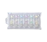 Ensemble de ruban correcteur à sec, rouleaux de ruban de couverture compacts de 6 pièces avec corps transparents et pochette transparente pour documents de travail a