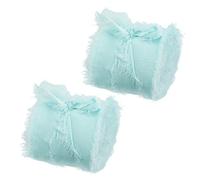 Ensemble de rubans transparents, 2 Rouleaux De 5 Mètres Rubans À Franges Faits La Main, Emballage Cadeau En Ruban Effiloché Semblable Soie