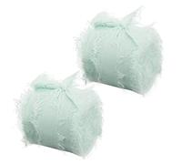 Ensemble de rubans transparents, 2 Rouleaux De 5 Mètres Rubans À Franges Faits La Main, Emballage Cadeau En Ruban Effiloché Semblable Soie