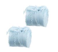 Ensemble de rubans transparents, 2 Rouleaux De 5 Mètres Rubans À Franges Faits La Main, Emballage Cadeau En Ruban Effiloché Semblable Soie