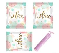 Ensemble de sacs de rangement sous vide peu encombrants, avec pompe à main, sacs de compression pour vêtements, couettes, literie, sacs hermétiques transparents, pour organisation de dortoir (C, XL,