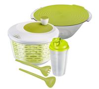 Ensemble de salades composé de 4 pièces : un saladier, un centrifugeur et un shaker pour les vinaigrettes