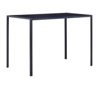 Ensemble de salle à manger 5 pièces avec couvercle et table en verre trempé | 5 pièces, table 105 x 60 x 74 cm, chaises en cuir artificiel, structure en fer et bois