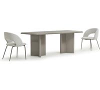 Ensemble de salle à manger 5 pièces avec table et quatre chaises confortables