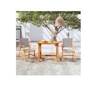 vidaXL Ensemble de jardin 3 pièces en bois massif d'acacia