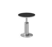 Ensemble de salle à manger en acier inoxydable avec table en métal et chaises en cuir, canapé cabine de qualité commerciale pour café et bistrot