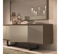 Ensemble de salle à manger moderne 9 pièces (table + 4 chaises + 2 vitrines + console + miroir)