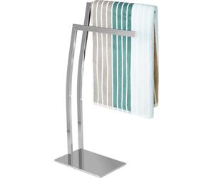 Ensemble de salle de bain 2 pièces WIMEDO, porte-serviettes sur pied, ensemble de toilettes sans perçage, porte-papier hygiénique argenté, brosse de toilettes
