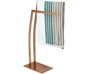 Ensemble de salle de bain 2 pièces WIMEDO, porte-serviettes sur pied, ensemble de toilettes sans perçage, porte-papier hygiénique en cuivre, brosse de toilettes