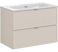 Ensemble de salle de bain BRAZZA : meuble sous vasque 80cm + vasque encastrée rectangulaire