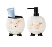 Ensemble de salle de bain - Distributeur de moutons - Distributeur de savon - pour l'organisation familiale de la maison, l'hygiène quotidienne, l'évier de cuisine, l'appartement