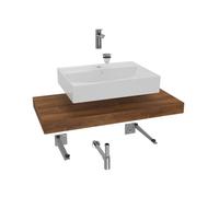 Ensemble de salle de bain Grohe avec lavabo Dolce 100x8x50 cm chêne charleston KSETDO14
