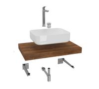 Ensemble de salle de bain Hansgrohe avec Dolce 80x8x50 cm chêne Charleston KSETDO8