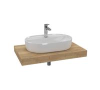 Ensemble de salle de bain SAT avec plaque sous lavabo Dolce 80x8x50 cm chêne halifax KSETDO1