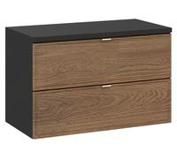 Ensemble de salle de bain SAVIA : meuble sous vasque 80cm + plan vasque