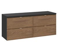 Ensemble de salle de bain SAVIA : meubles sous vasque 120cm + plan vasque