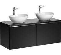 Ensemble de salle de bain VANTA : meubles sous vasque 120cm + plan pour vasque + 2 vasques à poser