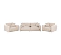 Ensemble de salon 5 places JUBEK Velours Beige