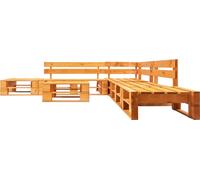 Ensemble de salon de jardin 6 pièces vidaXL en bois de palette, couleur miel