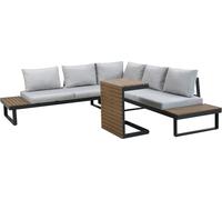 Ensemble de salon de jardin raumhirsch MARBELLA : canapé modulaire avec élément d'angle et table. Ensemble de mobilier de jardin, groupe de sièges en forme de L, canapé d'extérieur
