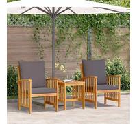 Ensemble de salon de jardin vidaXL - 3 pcs bois d'acacia