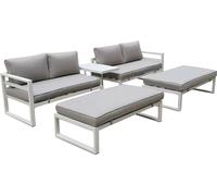Ensemble De Salon - Tout-en-un - Blanc + Gris