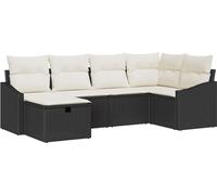 Ensemble de salon vidaXL, 7 pièces, en résine tressée