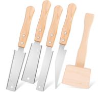 Ensemble de scies japonaises, 4 pièces, scie à main pour bois, avec marteau en bois