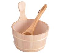 Ensemble de seau pour sauna, comprenant un seau en bois et une pelle