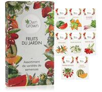 Ensemble de semences de fruits:graines potager de fruits de première qualité avec 8 variétés de plantes fruitières