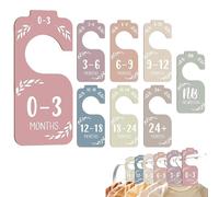 Ensemble de séparation de garde-robe - Séparateurs suspendus en bois, outil d'organisation de placard | Marqueurs de rangement mignons pour bébés et tout-petits, matériau Durable à finition lisse, éta