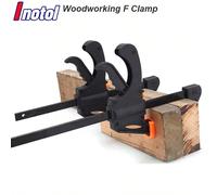 Ensemble de serre-joints à cliquet à dégagement rapide de style F de 4 pouces et 6 pouces, durci, kit d'outils de serrage pour le travail du bois, outils à main en nylon pour le DIY du bois Pince F po