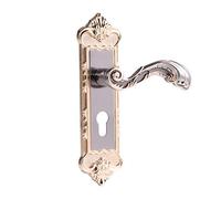 Ensemble de Serrure de Porte Vintage Style Européen Poignée de Porte de Chambre en Alliage D'aluminium Serrure de Porte Intérieure avec Clés et Accessoires Poignées de Porte Antiques Serrure à Levier