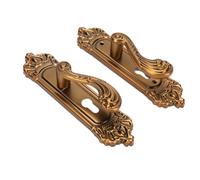 Ensemble de Serrures de Poignée de Porte D'entrée Silencieuse, Style Européen, pour une Vie Tranquille à la Maison, Serrure à Levier Intérieure Rétro en Aluminium avec 3 Clés