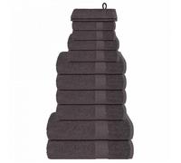 Ensemble de serviettes - VIDAXL - FROGN - 12 pièces - 360 g/m² - Anthracite