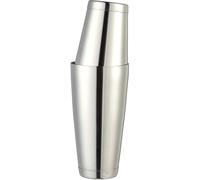 Ensemble de shaker à cocktails professionnel Unyqoos® Boston, en acier inoxydable hautement poli, comprenant 2 verres de 850 ml et 530 ml, avec des bases stables