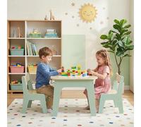Ensemble de sièges pour enfants comprenant 2 chaises, une table pour enfants, meubles pour chambre d'enfant, espace de rangement, ensemble table et chaises pour enfants, table à dessin et planche de c