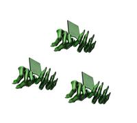 Ensemble de signets de marqueur de page de griffe, Green | Décor de lecture de main du diable imprimé en 3D pour les étagères d ’ étude et les présentoirs de vacances