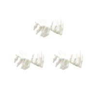 Ensemble de signets de marqueur de page de griffe, White | Décor de lecture de main du diable imprimé en 3D pour les étagères d ’ étude et les présentoirs de vacances