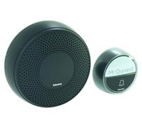 Ensemble de sonnette sans fil avec signal lumineux e protection IP44 - Couleur anthracite