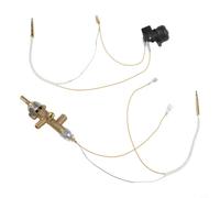 Ensemble de soupape de sécurité en laiton pour chauffage extérieur Doré | Comprend une valve de commande, un interrupteur d'inclinaison, un thermocouple ; construction en laiton empêche les fuites