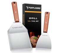Ensemble de spatules en acier inoxydable pour grill, ensemble de spatules pour plancha avec une grande spatule pour les burgers smash