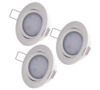 Paulmann Luminaire à LED encastrable Coin Slim 93875 LED intégrée 18 W blanc mat jeu de 3