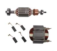 Ensemble de stator et rotor robuste avec quatre balais de carbone compatibles avec les marteaux rotatifs Hr4001c Hr4010c Hr4011c 513633-7 625758-6