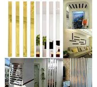 Ensemble de Stickers Muraux en Acrylique - 5/10 Pièces - 3D Miroir