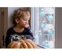 Ensemble de stickers pour fenêtre sur le thème d'Halloween, modèle 040-079 – Largeur du sticker représentant un oiseau : 61 cm